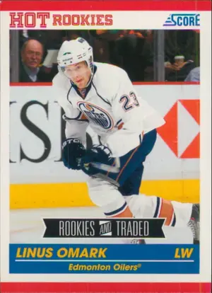 2010-11 SCORE - LINUS OMARK #607 ROOKIE