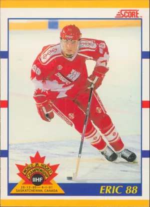 1990-91 SCORE - ERIC LINDROS #88T ROOKIE TRADED