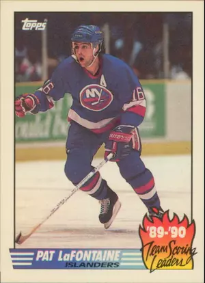 1990-91 TOPPS - PAT LaFONTAINE #10 TEAM SCORING LEADERS