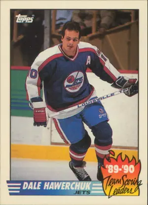 1990-91 TOPPS - DALE HAWERCHUK #11 TEAM SCORING LEADERS