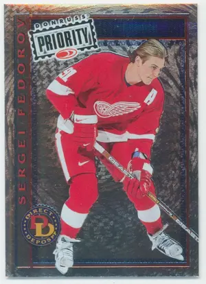 1996-97 DONRUSS PRIORITY - SERGEI FEDOROV #12 DIRECT DEPOSIT 1137/3000