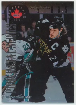 1997-98 DONRUSS CANADIAN ICE - DERIAN HATCHER #124 PROVINCIAL SERIES 300/750