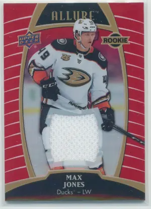2019-20 ALLURE - MAX JONES #72 RED RAINBOW JERSEY