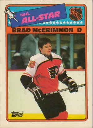 1988-89 TOPPS - BRAD McCRIMMON #10 STICKER⚠️