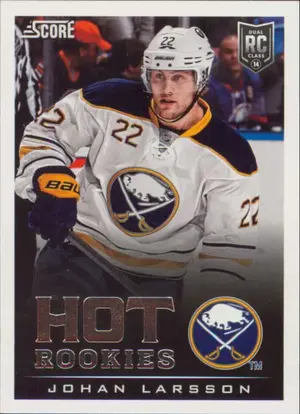 2013-14 SCORE - JOHAN LARSSON #726 HOT ROOKIES