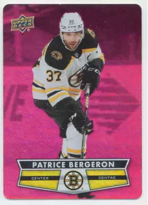 2021-22 TIM HORTONS - PATRICE BERGERON #DC-6 RED DIE CUT