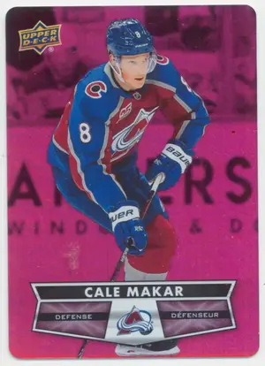 2021-22 TIM HORTONS - CALE MAKAR #DC-14 RED DIE CUT