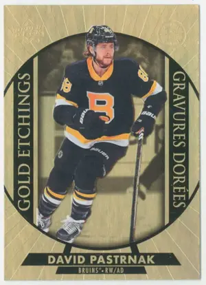 2020-21 TIM HORTONS - DAVID PASTRNAK #G-6 GOLD ETCHINGS