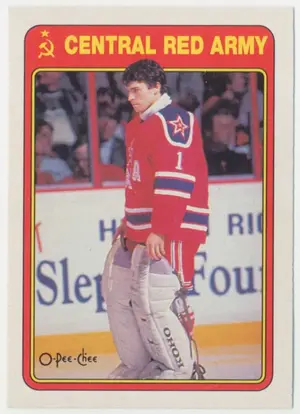 1990-91 O-PEE-CHEE - ARTURS IRBE #7R CENTRAL RED ARMY ERR