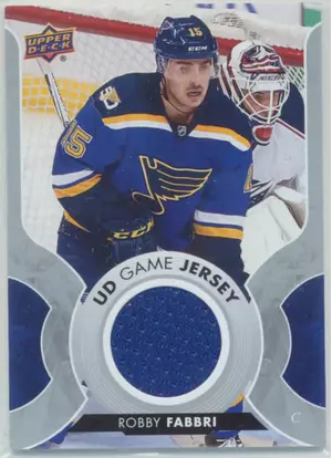 2017-18 UPPER DECK - ROBBY FABBRI #GJ-RF GAME JERSEY