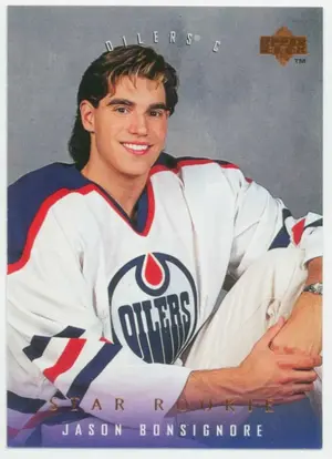 1995-96 UPPER DECK - JASON BONSIGNORE #266 STAR ROOKIE