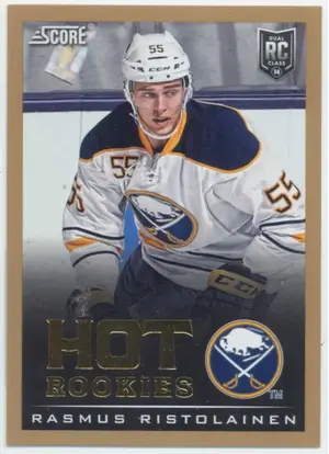 2013-14 SCORE - RASMUS RISTOLAINEN #692 HOT ROOKIES GOLD