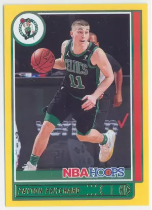2021-22 NBA Hoops - Payton Pritchard #59 Yellow Parallel