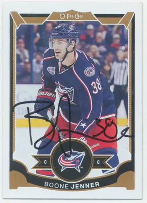 2015-16 O-PEE-CHEE - BOONE JENNER #221 AUTOGRAPH