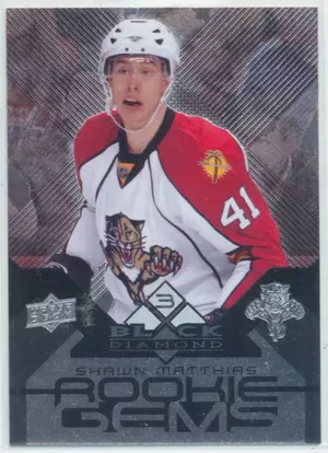 2008-09 BLACK DIAMOND - SHAWN MATTHIAS #156 ROOKIE GEMS
