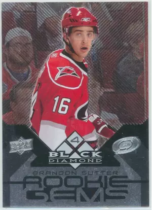 2008-09 BLACK DIAMOND - BRANDON SUTTER #192 ROOKIE GEMS