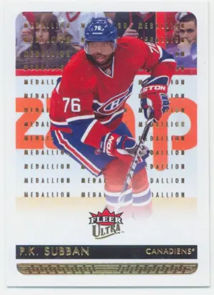 2014-15 FLEER ULTRA - P.K. SUBBAN #99 GOLD MEDALLION