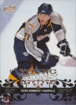 2008-09 UPPER DECK - PATRIC HORNQVIST #227 YOUNG GUNS