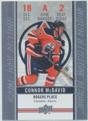 2018-19 TIM HORTONS - CONNOR McDAVID #GDA-2 GAME DAY ACTION