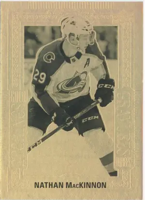 2018-19 TIM HORTONS - NATHAN MacKINNON #GE-9 GOLD ETCHINGS