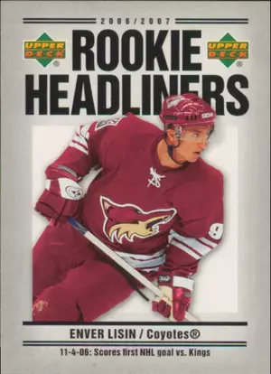 2006-07 UPPER DECK - ENVER LISIN #RH3 ROOKIE HEADLINERS