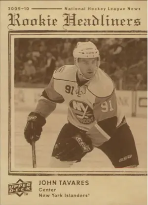 2009-10 UPPER DECK - JOHN TAVARES #RH27 ROOKIE HEADLINERS