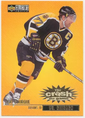 1997-98 COLLECTOR'S CHOICE - RAY BOURQUE #C7 YOU CRASH THE GAME