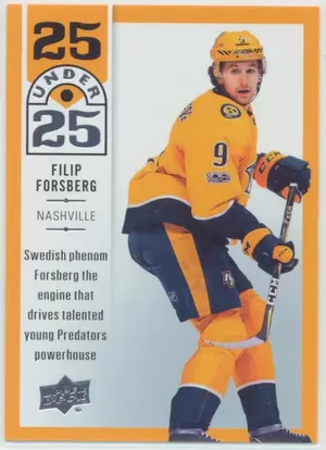 2018-19 UPPER DECK - FILIP FORSBERG #U25-16 25 UNDER 25