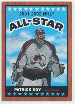 2002-03 TOPPS HERITAGE - PATRICK ROY #123 ALL-STAR