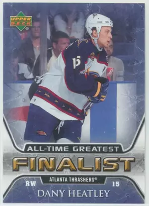 2005-06 UPPER DECK - DANY HEATLEY #4 ALL-TIME GREATEST FINALIST