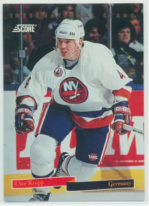 1993-94 SCORE (CDN) - UWE KRUPP #11 INTERNATIONAL STARS