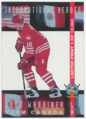 1994 CLASSIC PRO PROSPECTS - TODD WARRINER #LP20 INTERNATIONAL HEROES /12000