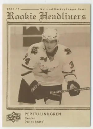 2009-10 UPPER DECK - PERTTU LINDGREN #RH6 ROOKIE HEADLINERS