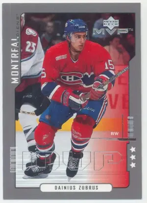 2000-01 MVP - DAINIUS ZUBRUS #91 THIRD STAR