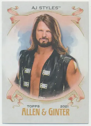 2021 Topps Heritage WWE - AJ Styles #AG-1 Allen & Ginter