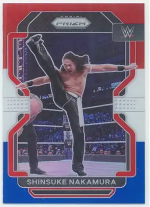 2022 Prizm WWE - Shinsuke Nakamura #138 Red White & Blue Prizm Parallel