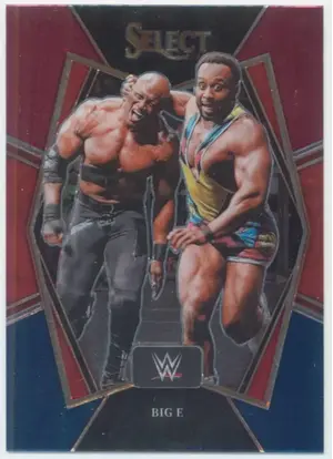2022 Select WWE - Big E #109 Premier Level Red and Blue Parallel