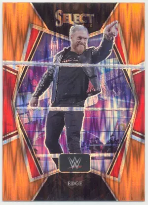 2022 Select WWE - Edge #103 Premier Level Orange Flash Prizm Parallel