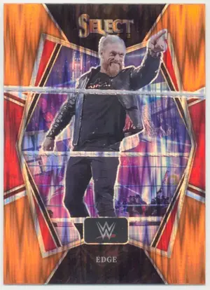 2022 Select WWE - Edge #103 Premier Level Orange Flash Prizm Parallel