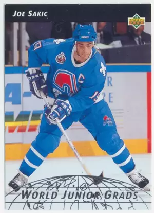 1992-93 UPPER DECK - JOE SAKIC #WG8 WORLD JUNIOR GRADS⚠️