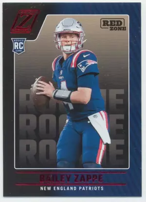 2022 Zenith - Bailey Zappe #129 Red Zone Parallel