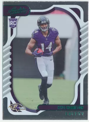 2022 Absolute - Kyle Hamilton #138 Green Parallel