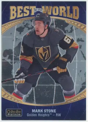 2019-20 O-PEE-CHEE PLATINUM - MARK STONE #BW-11 BEST IN THE WORLD