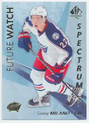2016-17 SP AUTHENTIC - SONNY MILANO #S-62 FUTURE WATCH SPECTRUM (UNSCRATCHED)