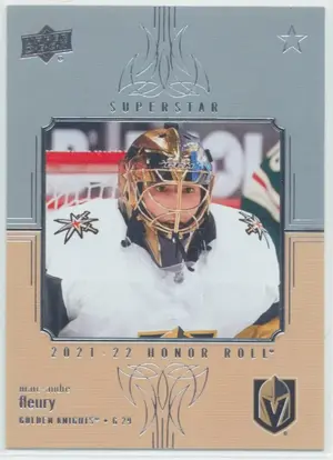 2021-22 UPPER DECK - MARC-ANDRE FLEURY #HR-8 HONOR ROLL