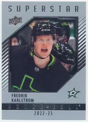 2022-23 UPPER DECK - FREDRIK KARLSTROM #HR-81 HONOR ROLL