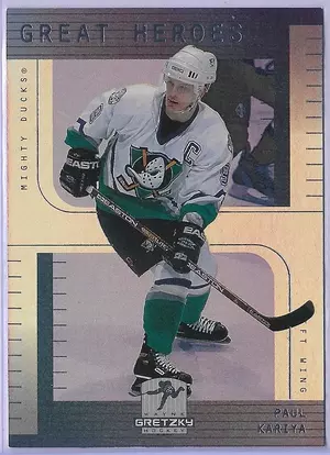 1999-00 UD Wayne Gretzky Hockey Great Heroes #GH2 Paul Kariya *