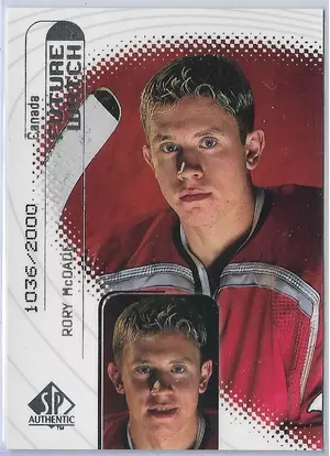1998-99 SP Authentic (Future Watch) #128 Rory McDade RC (1036/2000)