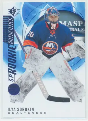 2020-21 SP - ILYA SOROKIN #116 ROOKIE AUTHENTICS BLUE PARALLEL