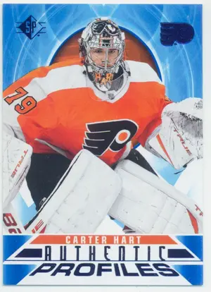2020-21 SP - CARTER HART #AP-19 AUTHENTIC PROFILES BLUE PARALLEL